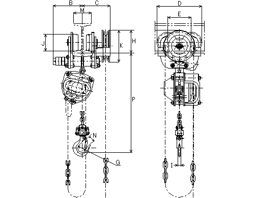 Figure of HG-1.6 dimensions