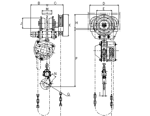 Figure of HG-0.5 dimensions