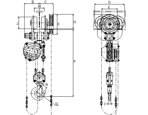 Figure of HG-3.1 dimensions