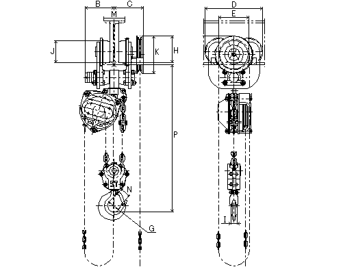 Figure of HG-7.5 dimensions