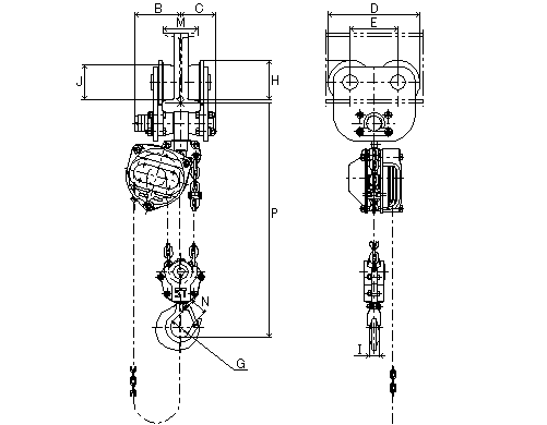 Figure of HP-5 dimensions