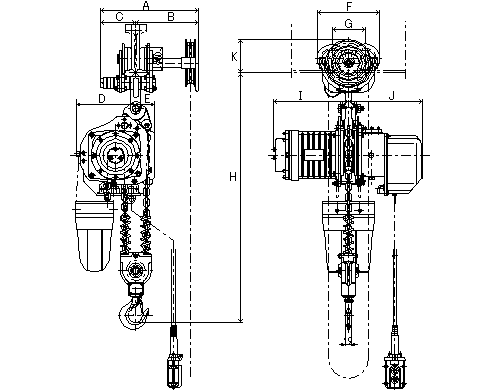 Figure of DBG-3 dimensions