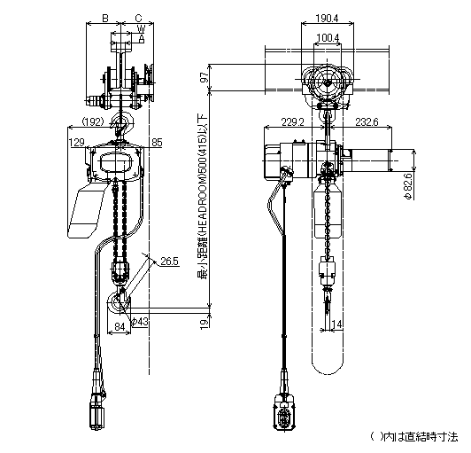 αHG-049 寸法図