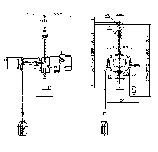 RαS-025 寸法図
