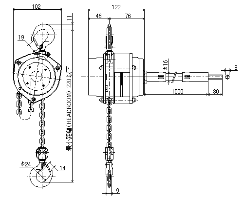 EHMF-20 寸法図