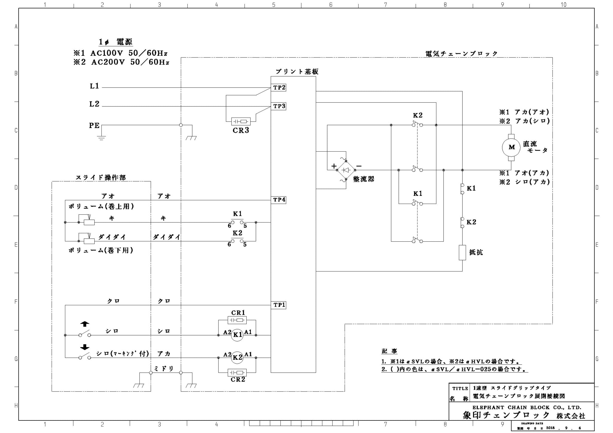 上品】 象印 ＳＡ型単相１００Ｖギヤードトロリ結合式電気チェーンブロック２５０ＫＧ ６ｍ 〔品番:SAG-K2560〕 7738196  送料別途見積り,法人 事業所限定