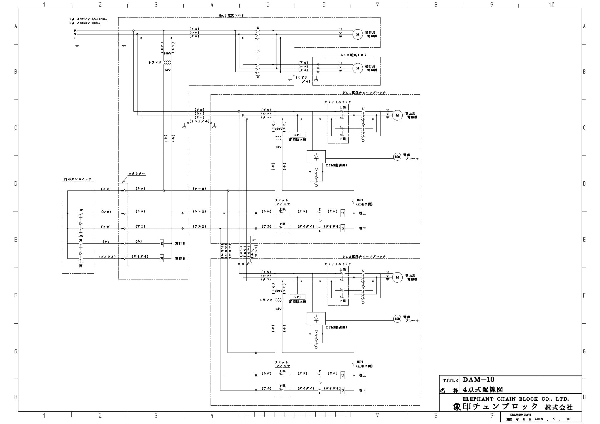 象印チェンブロック DBG型 上下