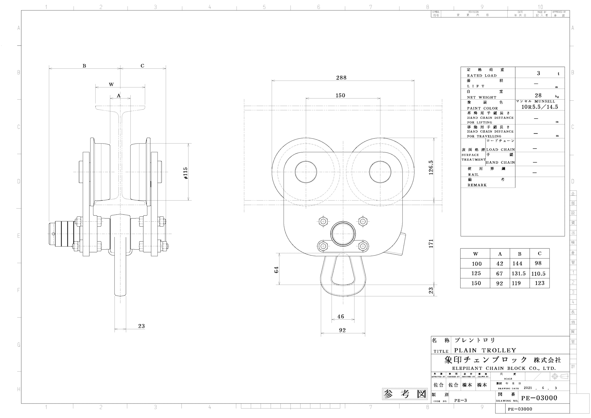 安全 象印 ベータβ 超小型電気チェーンブロック βS-012 揚程6m BS-K1260 125kg